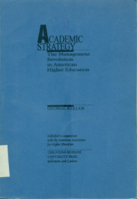 Image of ACADEMIC STRATEGY:The Management Revolution in American Higher Education
