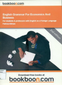 ENGLISH GRAMMAR FOR ECONOMICS AND BUSINESS