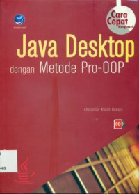 JAVA DESKTOP DENGAN METODE PRO-OOP