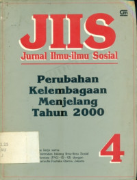 Image of jurnal ilmu-ilmu sosial perubahan kelembagaan menjelang tahun 2000