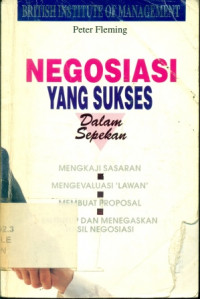 NEGOSIASI YANG SUKSES DALAM SEPEKAN