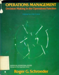 Image of Operations Management Decision Making in the Operations Function