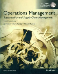 OPERATIONS MANAGEMENT SUSTAINABILITY AND SUPPLY CHAIN MANAGEMENT