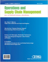 Operations and Supply Chain Management