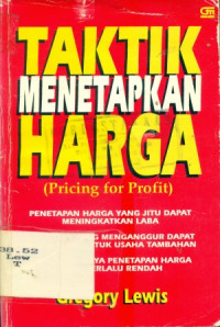 taktik menetapkan harga(pricing for profit)