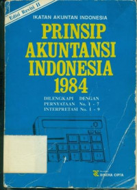 Image of Ikatan Akuntansi Indonesia: Prinsip Akuntansi Indonesia 1984